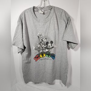 WALT DISNEY WORLD 2004 MICKEY MOUSE DONALD DUCK GOOFY LARGE GRAY